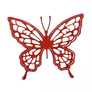 12 Mariposas Troqueladas Rojas