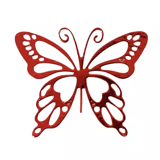 12 Mariposas Troqueladas Rojas