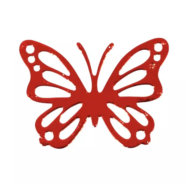 12 Mariposas Minis Rojas