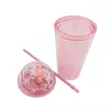 Vaso Glitter Liso Unicornio