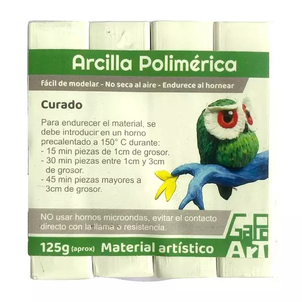 Arcilla Polimerica Blanca * 125 Gramos
