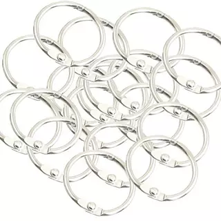 Argollas Abatibles Plateadas 1.5" * 10 Pz