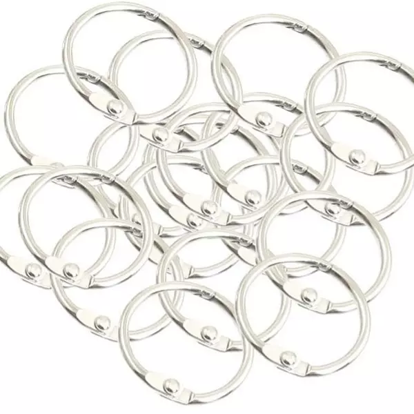 Argollas Abatibles Plateadas 1.5" * 10 Pz