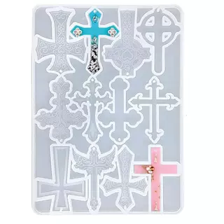 Molde Silicona Cruces Varias