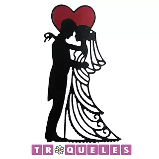4231 Troquel Novios Corazon