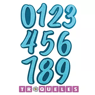 4234 Troquel Numeros Grandes