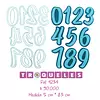 4234 Troquel Numeros Grandes