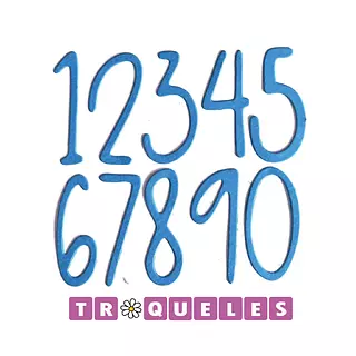 4222 Troquel Numeros Delgados