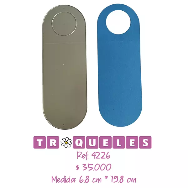 4226 Troquel Etiqueta Botella Vino