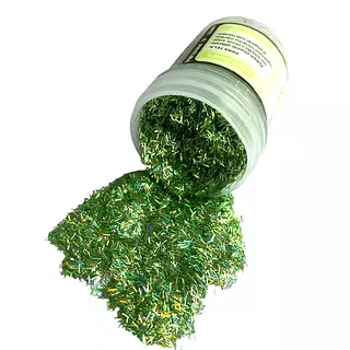 Escarcha Lazer Lluvia Verde Selva