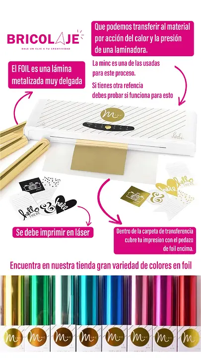 Foil reactivo al laser