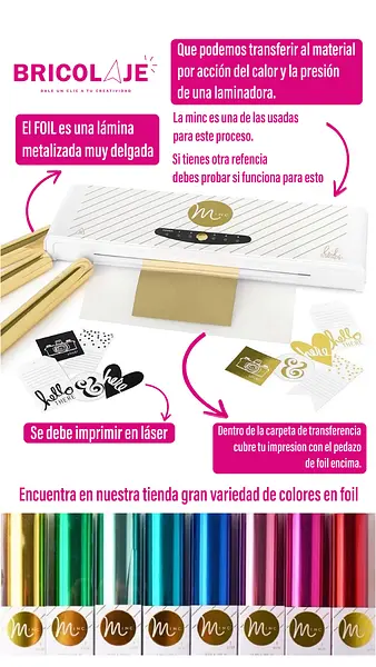 Foil reactivo al laser