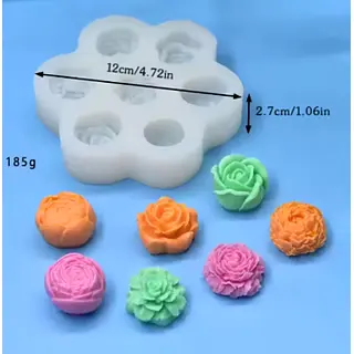 Molde Silicona Mini Rosas