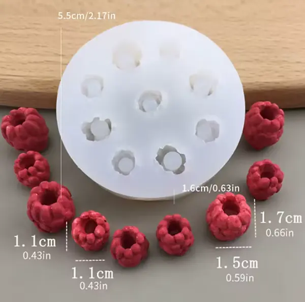 Molde Silicona Mini Fresa Salvaje