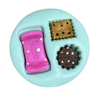 Molde Silicona Galletas Mini Y Caramelo