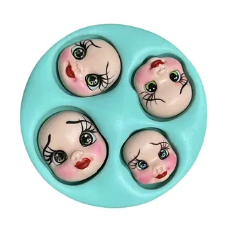 Molde Silicona Caras Labios Rojos