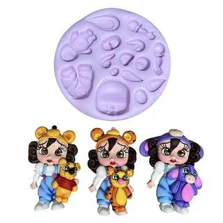 Molde Silicona Niña Con Gorrito