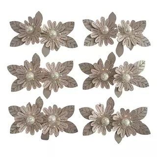 12 Florecitas Rosadas