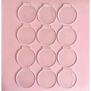 12 Acrilicos En Forma De Medalla