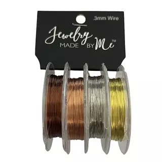 Alambre Para Manualidades Colores Basicos * 4 Rollos