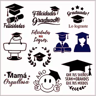 Archivo Stickers Graduacion