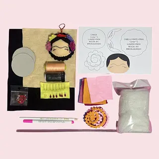 Taller Llavero Frida Paño Lency