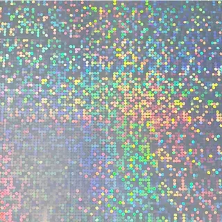 16 Hojas Vinilo Holografico Puntos