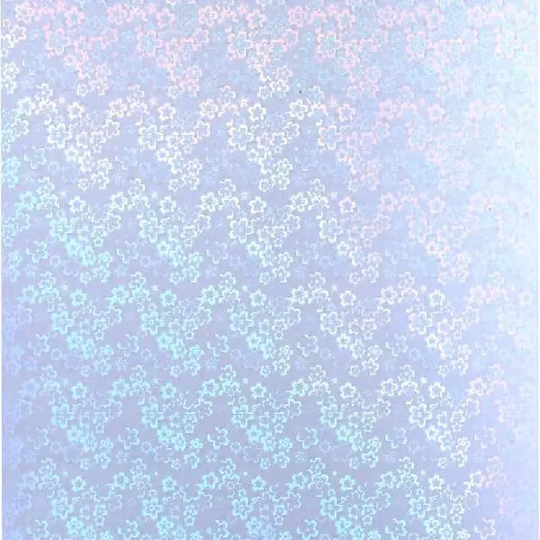 16 Hojas Vinilo Holografico Flores