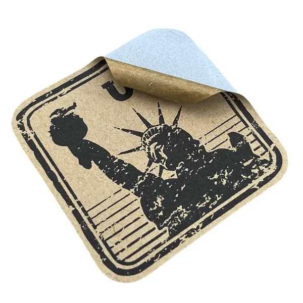 Kraft Adhesivo Para Imprimir * 10 Hojas