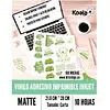 Vinilo Adhesivo Matte Imprimible Inkjet * 10 Hojas