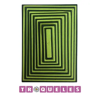 4246 Troquel Rectangulos * 18 Pz