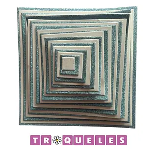 4249 Troquel Cuadrados Varios * 20 Pz