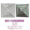 4249 Troquel Cuadrados Varios * 20 Pz