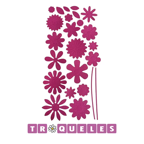 4244 Troquel Flores Varias