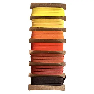 Kit #7 Elastico Colores Naranja