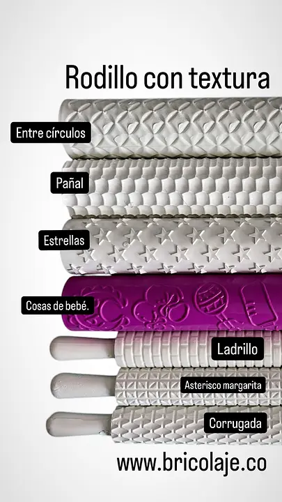 Rodillos con textura