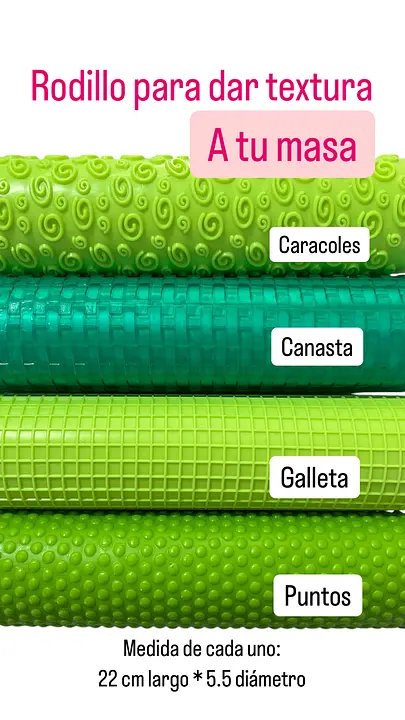 Rodillo con texturas