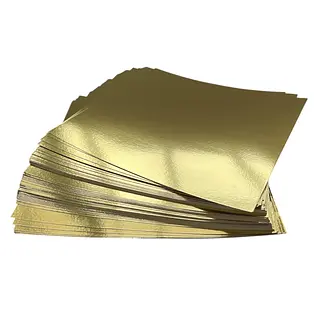 Cartulina Espejo Dorada * 50 Hojas