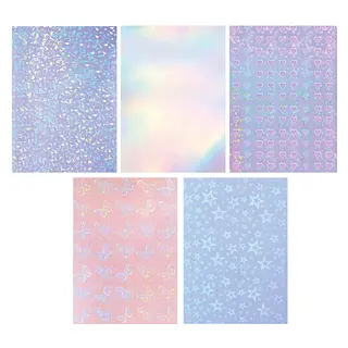 Vinilo Transparente Adhesivo Holografico *20 Hojas