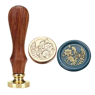 Sello Lacre Flor Y Mariposa