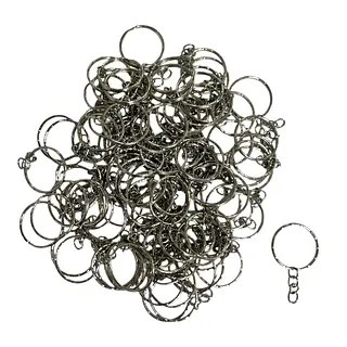 100 Herrajes Para Llaveros Plateados