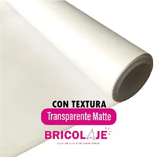 Vinilo Adhesivo Transparente Mate Con Textura