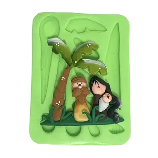 Molde Silicona Nacimiento Palmera