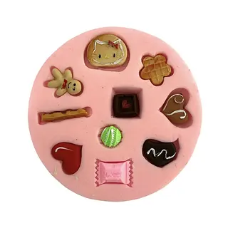 Molde Silicona Galletas Mini