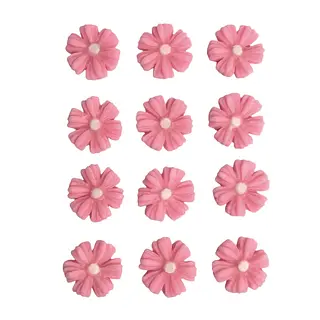 12 Flores Rosadas En Porcelanicron