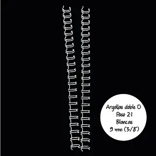 Argollas Para Cinch 3/8 Blanca * 2 Pz