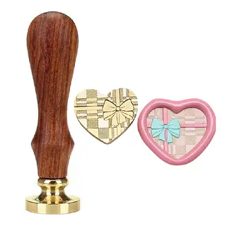 Sello Lacre Corazon Con Moño