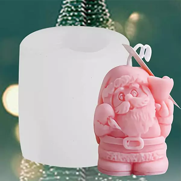 Molde Vela Papa Noel
