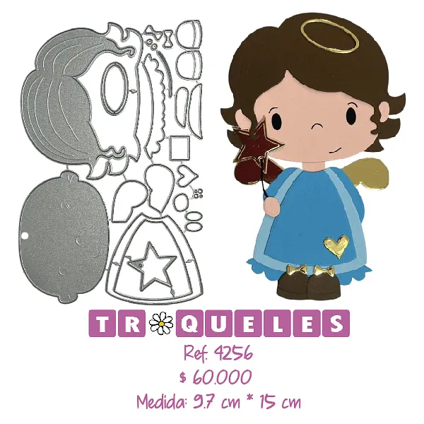 4256 Troquel Angelito Grande