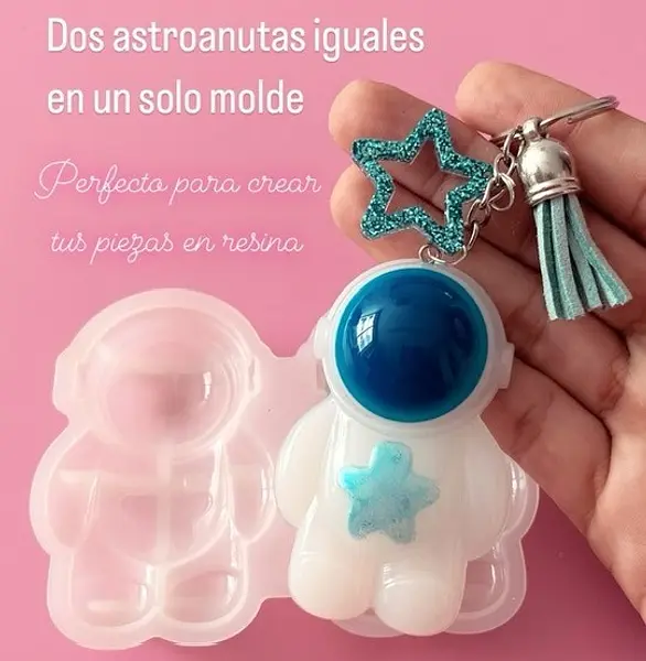 Molde Silicona Astronautas Grandes
